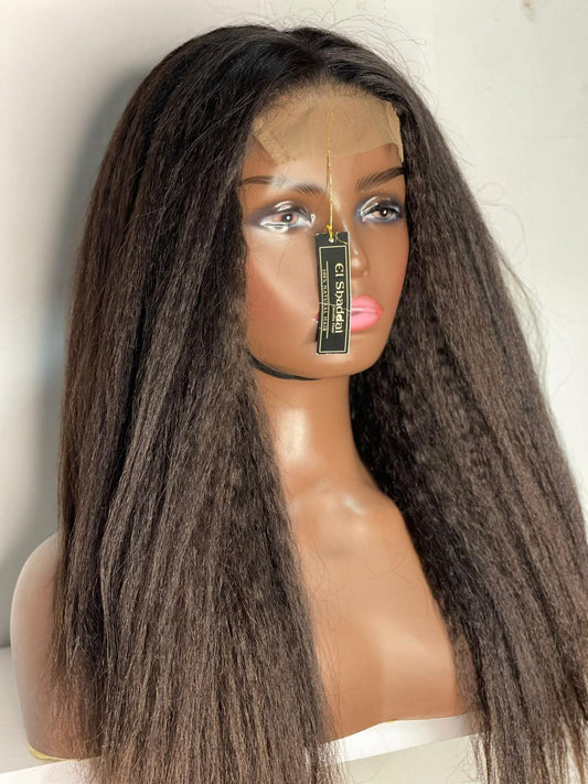 Lace frontal curly Yaki - El Shaddai Laudia Hair